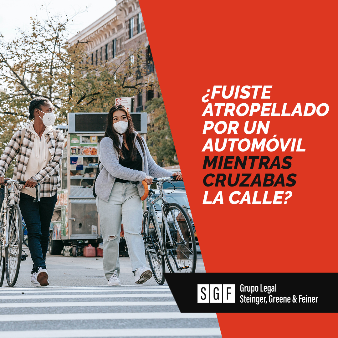 ¿Fuiste atropellado por un automóvil mientras cruzabas la calle?