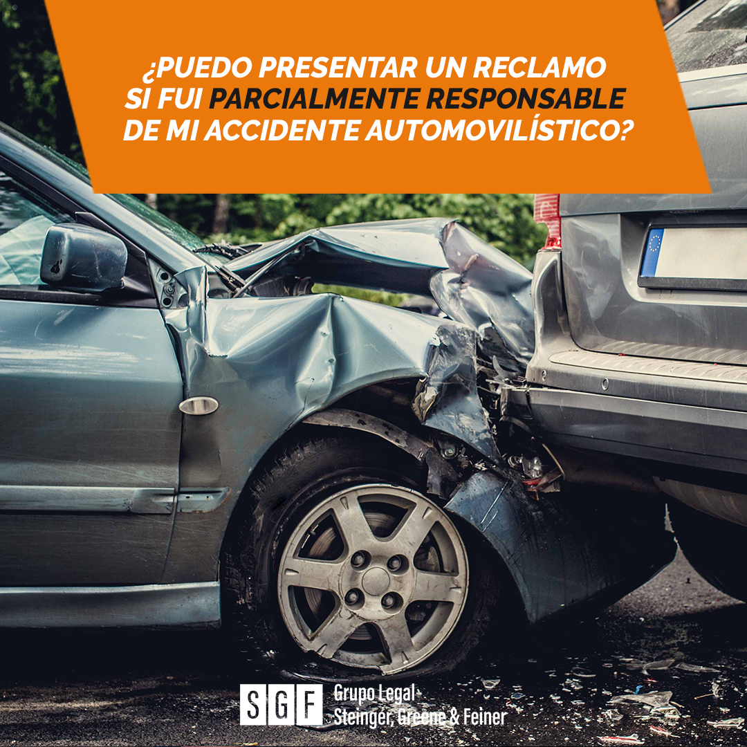 ¿Puedo presentar un reclamo si fui parcialmente responsable de mi accidente?