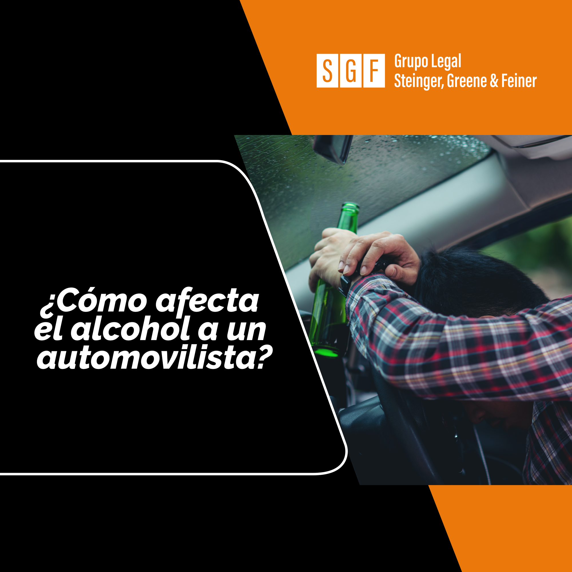 ¿Cómo afecta el alcohol a un automovilista?